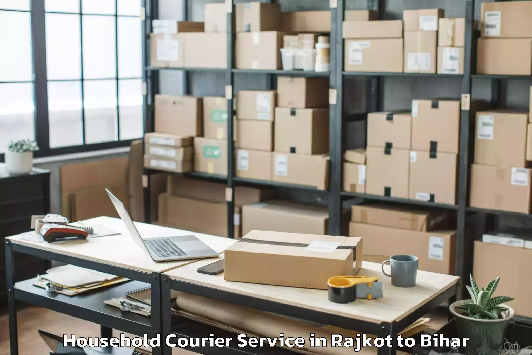 Top Rajkot to Pilkhi Household Courier Available